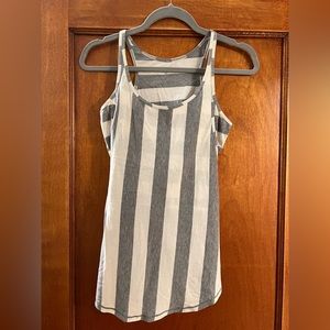 Lululemon gray and white striped tank